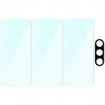 Set protectie 4in1 Bizon Glass Clear Pack, 3 folii sticla ecran + 1 folie sticla camera foto, compatibil cu OnePlus Nord 5, Transparent 7 - lerato.ro
