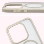 Carcasa Bizon MatteO cu MagSafe compatibila cu OnePlus 15, Bej 5 - lerato.ro