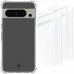 Kit protectie 3 in 1 BizonMobile Clear Pack, Carcasa Bizon Salpa si 2 folii sticla Bizon Glass Clear, compatibil cu Google Pixel 8 Pro, Transparent 2 - lerato.ro