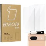 Set protectie 4in1 Bizon Glass Clear Pack, 3 folii sticla ecran + 1 folie sticla camera foto, compatibil cu Google Pixel 8a, Transparent 2 - lerato.ro