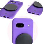 Carcasa Bizon Soft compatibila cu Google Pixel 8a, Mov 13 - lerato.ro
