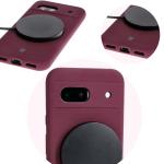 Carcasa Bizon Soft compatibila cu Google Pixel 8a, Dark Purple 11 - lerato.ro