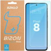 Set 2 folii sticla securizata Bizon Glass Clear Duo compatibile cu Google Pixel 8, Transparent
