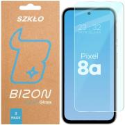 Set 2 folii sticla securizata Bizon Glass Clear Duo compatibile cu Google Pixel 8a, Transparent