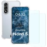Kit protectie 3 in 1 BizonMobile Clear Pack, Carcasa Bizon Salpa si 2 folii Bizon Glass Clear, compatibil cu OnePlus Nord 5, Transparent 2 - lerato.ro