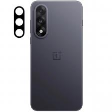 Folii protectie telefoane OnePlus, Set de 2 protectii camera foto Bizon Glass Lens compatibile cu OnePlus Nord 5, Negru, lerato.ro