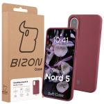 Carcasa Bizon Soft compatibila cu OnePlus Nord 5, Dark Purple 8 - lerato.ro