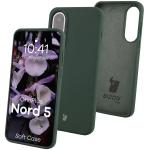 Carcasa Bizon Soft compatibila cu OnePlus Nord 5, Dark Green 3 - lerato.ro