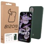 Carcasa Bizon Soft compatibila cu OnePlus Nord 5, Dark Green 8 - lerato.ro