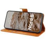 Husa flip cover Bizon Pocket compatibila cu OnePlus Nord 5, Maro 6 - lerato.ro