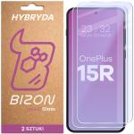 Set 2 folii sticla hibrid Bizon Glass Mule Duo compatibile cu OnePlus 15R, Transparent 2 - lerato.ro