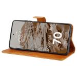 Husa flip cover Bizon Pocket compatibila cu Motorola Edge 70, Maro 6 - lerato.ro