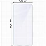Folie sticla hibrid Bizon Glass Mule compatibila cu Motorola Edge 70, Transparent 3 - lerato.ro