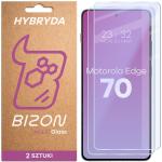 Set 2 folii sticla hibrid Bizon Glass Mule Duo compatibile cu Motorola Edge 70, Transparent 2 - lerato.ro