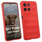 Carcasa Bizon Tur compatibila cu Motorola Moto G57 Power / G67 Power, Rosu 3 - lerato.ro