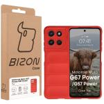 Carcasa Bizon Tur compatibila cu Motorola Moto G57 Power / G67 Power, Rosu 9 - lerato.ro