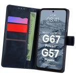 Husa flip cover Bizon Pocket compatibila cu Motorola Moto G57 Power / G67 Power, Navy Blue 3 - lerato.ro