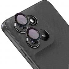 Folii protectie Motorola Moto G57 Power, Folie sticla securizata camera foto Bizon Glass Snap Lens compatibila cu Motorola Moto G57 Power / G67 Power, Negru, lerato.ro