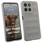 Carcasa Bizon Tur compatibila cu Motorola Moto G57 Power / G67 Power, Light Grey 3 - lerato.ro