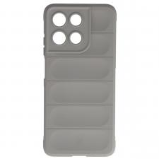Huse si carcase Motorola Moto G67 Power, Carcasa Bizon Tur compatibila cu Motorola Moto G57 Power / G67 Power, Light Grey, lerato.ro