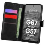 Husa flip cover Bizon Pocket compatibila cu Motorola Moto G57 Power / G67 Power, Negru 3 - lerato.ro