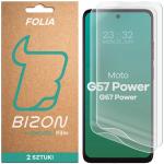 Set 2 folii protectie Bizon Film Hydrogel compatibile cu Motorola Moto G57 Power / G67 Power, Transparent 2 - lerato.ro