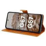Husa flip cover Bizon Pocket compatibila cu Motorola Moto G57 Power / G67 Power, Maro 6 - lerato.ro