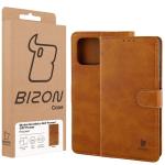 Husa flip cover Bizon Pocket compatibila cu Motorola Moto G57 Power / G67 Power, Maro 7 - lerato.ro