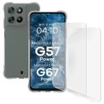 Kit protectie 3 in 1 BizonMobile Clear Pack, Carcasa Bizon Salpa si 2 folii Bizon Glass Hydrogel, compatibil cu Motorola Moto G57 Power / G67 Power, Transparent 2 - lerato.ro