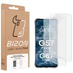 Kit protectie 3 in 1 BizonMobile Clear Pack, Carcasa Bizon Salpa si 2 folii Bizon Glass Hydrogel, compatibil cu Motorola Moto G57 Power / G67 Power, Transparent 10 - lerato.ro