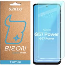 Folii protectie Motorola Moto G57 Power, Set 2 folii sticla securizata Bizon Glass Clear Duo compatibile cu Motorola Moto G57 Power / G67 Power, Transparent, lerato.ro