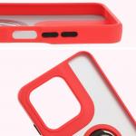 Carcasa Bizon Hybrid Ring compatibila cu Motorola Moto G15 / G15 Power, Rosu 4 - lerato.ro