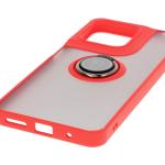 Carcasa Bizon Hybrid Ring compatibila cu Motorola Moto G15 / G15 Power, Rosu 6 - lerato.ro