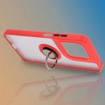 Carcasa Bizon Hybrid Ring compatibila cu Motorola Moto G15 / G15 Power, Rosu 7 - lerato.ro