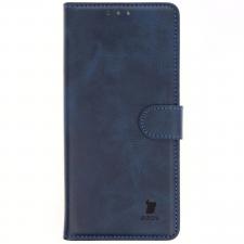Huse si carcase Motorola Moto G05, Husa flip cover Bizon Pocket compatibila cu Motorola Moto G15 / G15 Power / G05, Navy Blue, lerato.ro