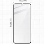 Folie sticla securizata Bizon Glass Edge 2 compatibila cu Xiaomi Redmi 14C 4G / Poco C75, Negru 3 - lerato.ro