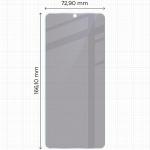 Folie sticla hibrid Bizon Glass Mule Shadow Privacy compatibila cu Xiaomi POCO C75, Negru 3 - lerato.ro