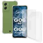 Kit protectie 3 in 1 BizonMobile Clear Pack, Carcasa Bizon Salpa si 2 folii Bizon Glass Hydrogel, compatibil cu Motorola Moto G06 4G / G06 Power 4G, Transparent 2 - lerato.ro