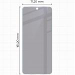 Folie sticla hibrid Bizon Glass Mule Shadow Privacy compatibila cu Motorola Moto G15 Power, Negru 3 - lerato.ro