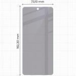 Folie sticla hibrid Bizon Glass Mule Shadow Privacy compatibila cu Realme P3 Lite, Negru 3 - lerato.ro