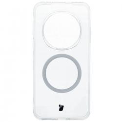 Carcasa Bizon CrystalO cu MagSafe compatibila cu Honor Magic 7 Pro, Transparent