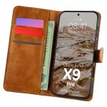 Husa flip cover Bizon Pocket compatibila cu Oppo Find X9 Pro, Maro 3 - lerato.ro