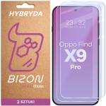 Set 2 folii sticla hibrid Bizon Glass Mule Duo compatibile cu Oppo Find X9 Pro, Transparent 2 - lerato.ro