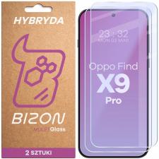 Folii protectie telefoane OPPO, Set 2 folii sticla hibrid Bizon Glass Mule Duo compatibile cu Oppo Find X9 Pro, Transparent, lerato.ro
