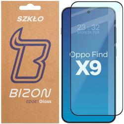 Folie sticla securizata Bizon Glass Edge 2 compatibila cu Oppo Find X9, Negru