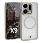 Carcasa Bizon MatteO cu MagSafe compatibila cu Oppo Find X9, Bej 3 - lerato.ro