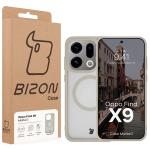 Carcasa Bizon MatteO cu MagSafe compatibila cu Oppo Find X9, Bej 8 - lerato.ro