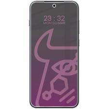 Folii protectie telefoane OPPO, Folie sticla hibrid Bizon Glass Mule Shadow Privacy compatibila cu Oppo Find X9, Negru, lerato.ro