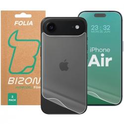 Set protectie Bizon Glass Hydrogel Pack, 1x Folie Ecran si 1x Folie Spate, compatibil cu iPhone 17 Air, Transparent