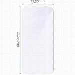 Folie sticla hibrid Bizon Glass Mule compatibile cu iPhone 17 Air, Transparent 3 - lerato.ro